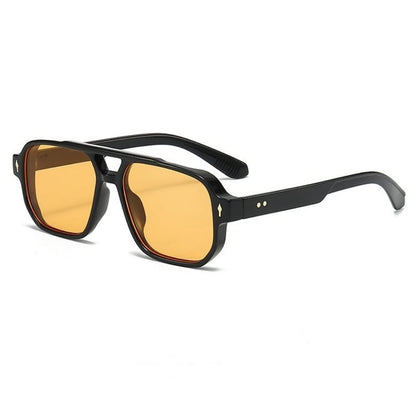 Chic Double Bridge Rivet Sunglasses™