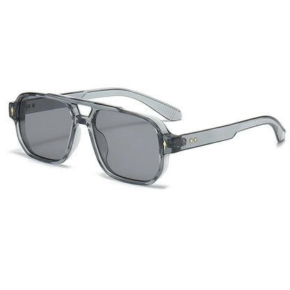 Chic Double Bridge Rivet Sunglasses™