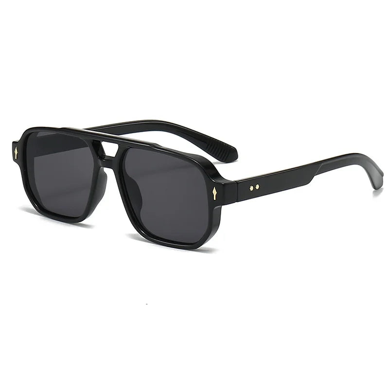 Chic Double Bridge Rivet Sunglasses™