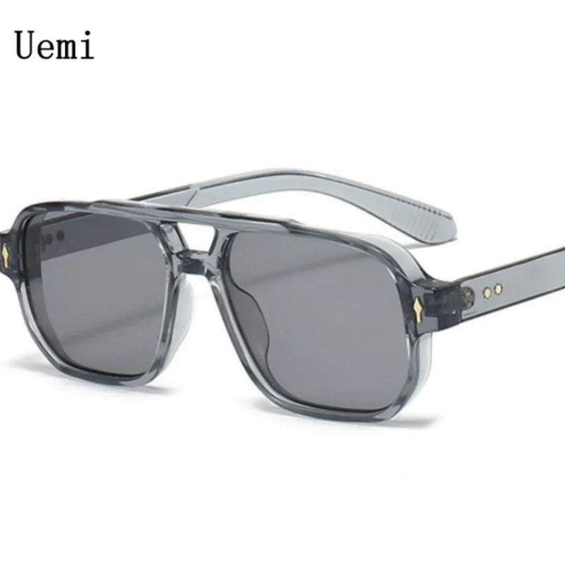 Chic Double Bridge Rivet Sunglasses™