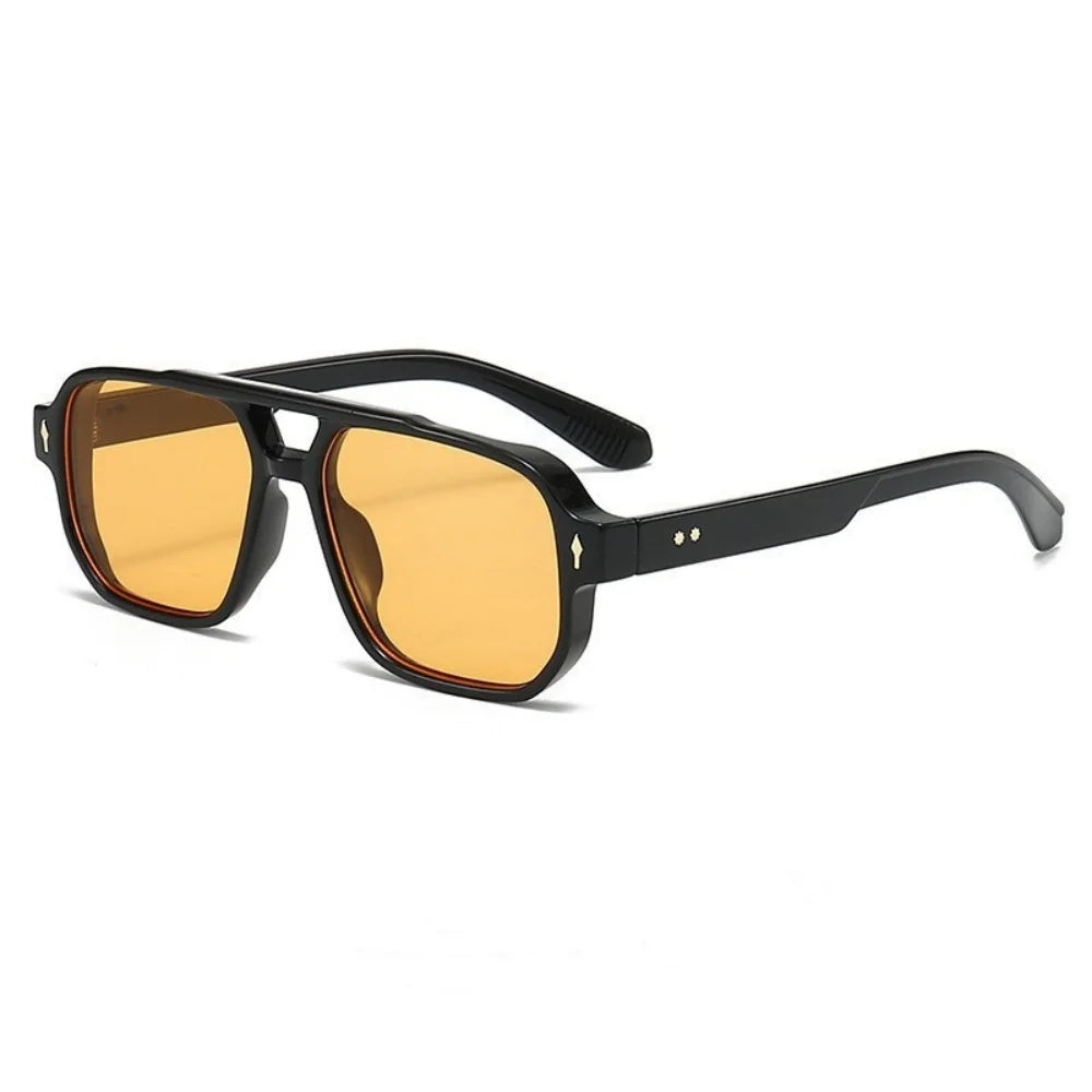 Chic Double Bridge Rivet Sunglasses™